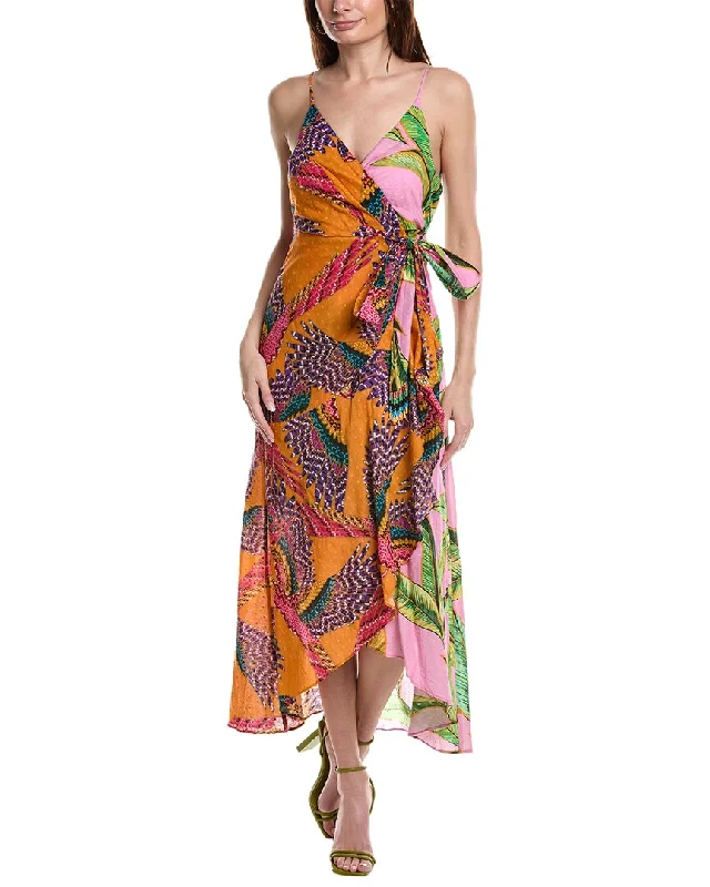 Vintage-Inspired Garments FARM Rio Mixed Prints Midi Dress