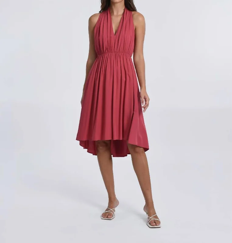 Gypsy Red Dress in Raspberry