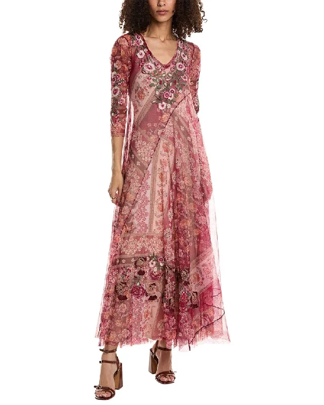 Shop Ladies Clothes Johnny Was Cardinal Mesh Maxi Dress