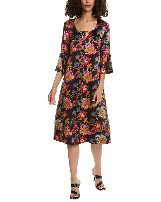 Online Boutiques Clothing Johnny Was Sidonia Silk Midi Dress