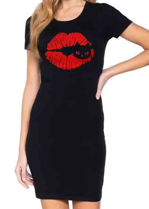 Kiss Meow Tshirt Dress