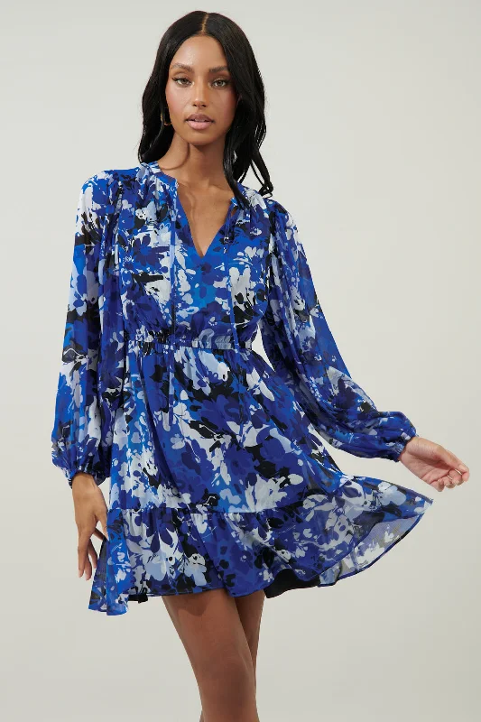 Women's Formal Clothes Moonflower Paxton Balloon Sleeve Mini Dress