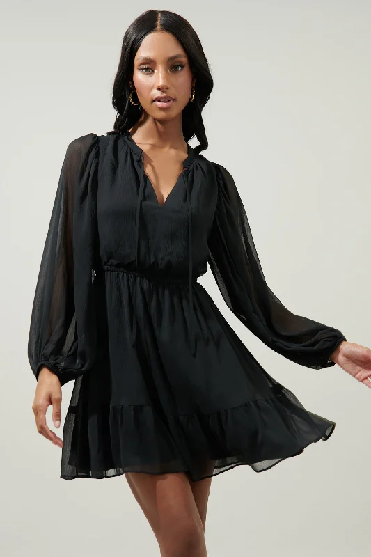 Women's Vintage Clothes Paxton Balloon Sleeve Mini Dress