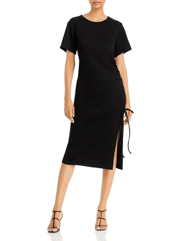 Women's Clothing Brands Ratha Womens Side Tie Knee T-Shirt Dress