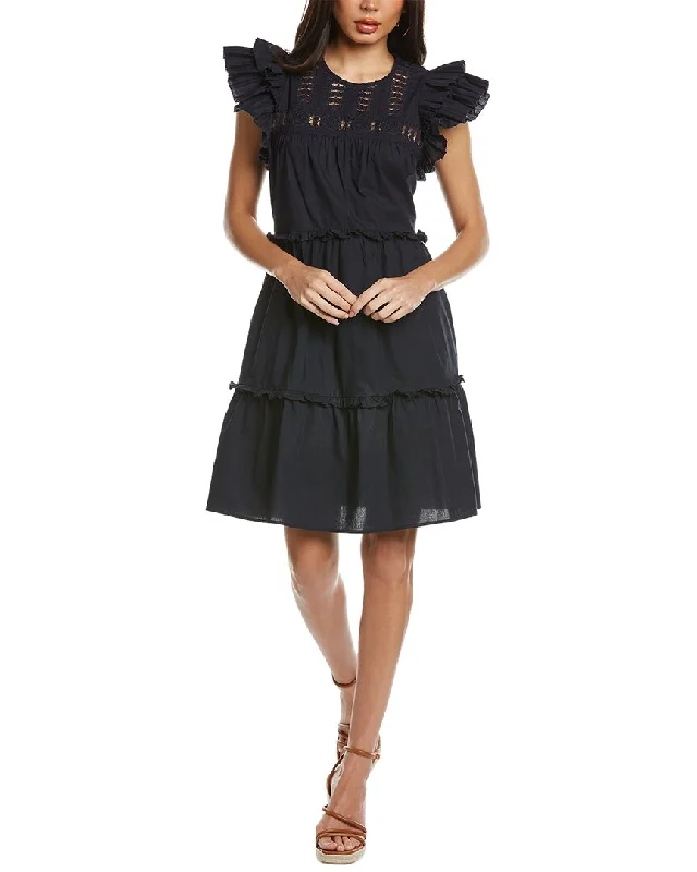 SEA NY Thora Thread Pull Tunic Dress