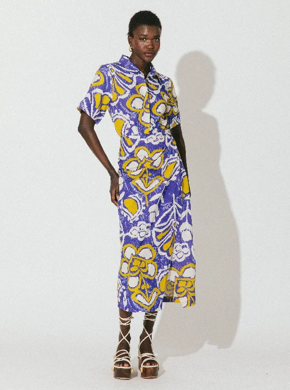 Outlet Clothing Shonda Midi Dress - Azores