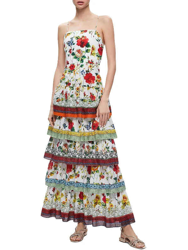 Women's Athletic Garments Valencia Womens Tiered Long Maxi Dress