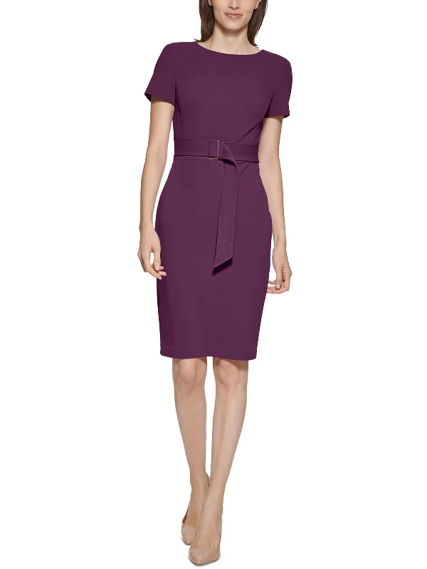 Women's Cozy Clothes Womens Business Midi Sheath Dress