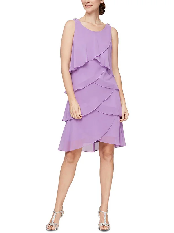 Women's Trendy Clothing Womens Chiffon Sleeveless Cocktail And Party Dress