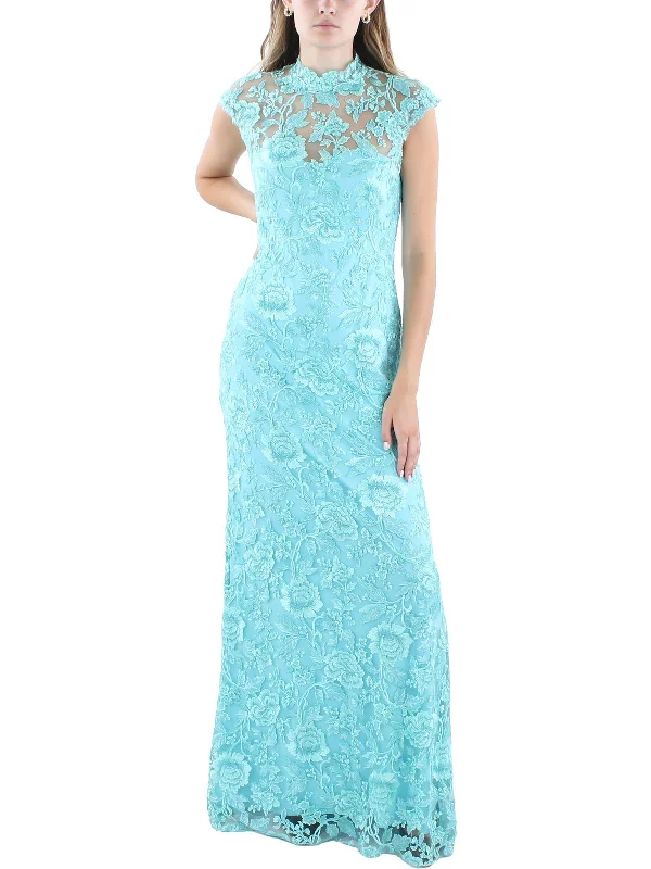 Women Wear Online Womens Lace Embroidered Evening Dress