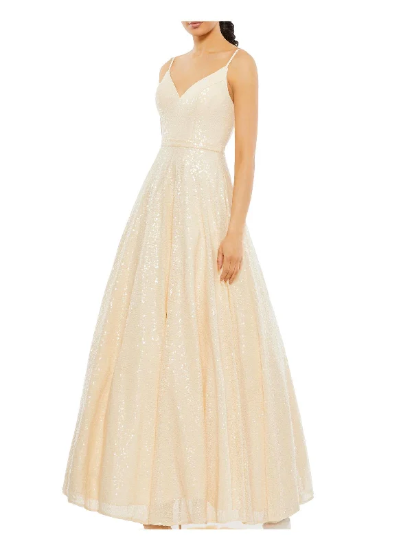 Flash Sales This Week Womens Sequined Long Evening Dress
