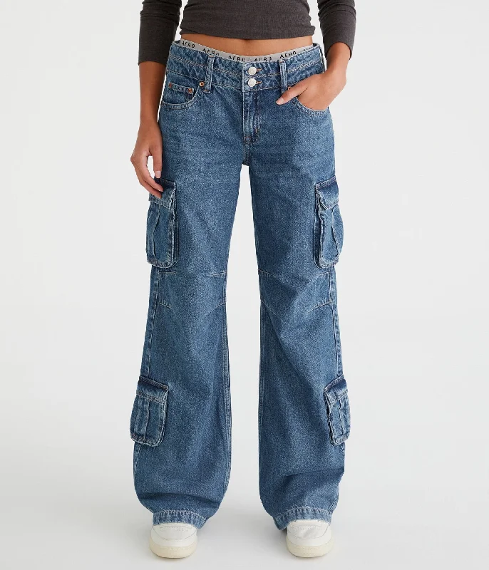 Women's Clothes For Special Occasions Aeropostale Low-Rise Baggy Wide Leg Cargo Jean Women's Clothes For Special Occasions Aeropostale Low-Rise Baggy Wide Leg Cargo Jean