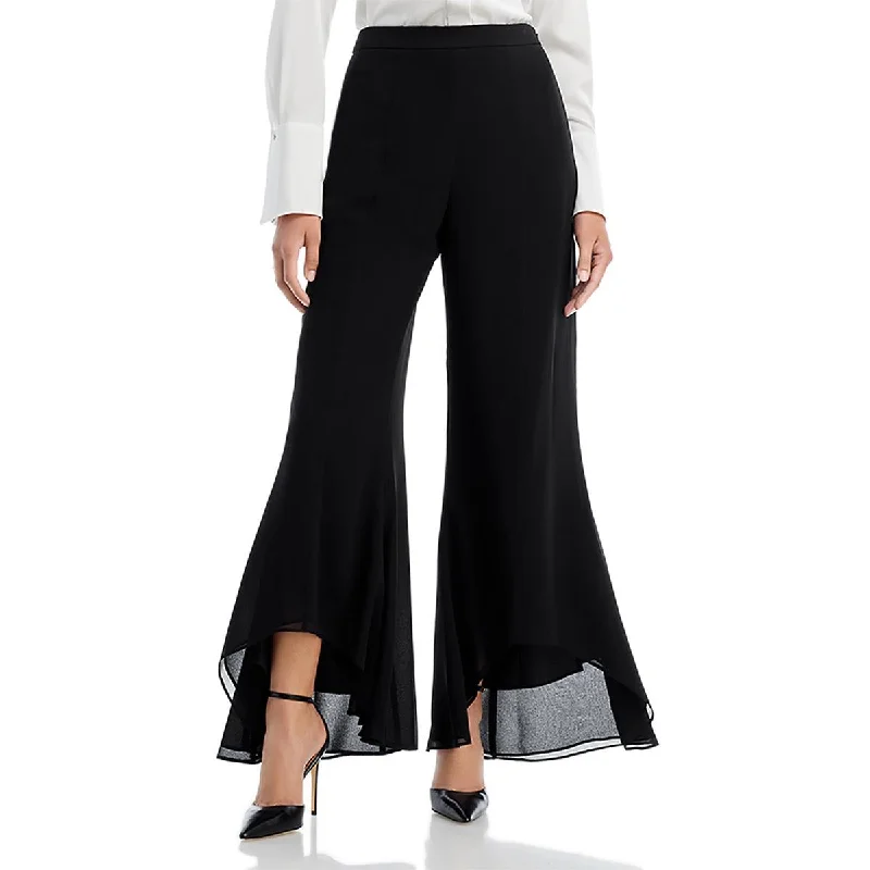 Brookie Womens High Rise Lined Wide Leg Pants