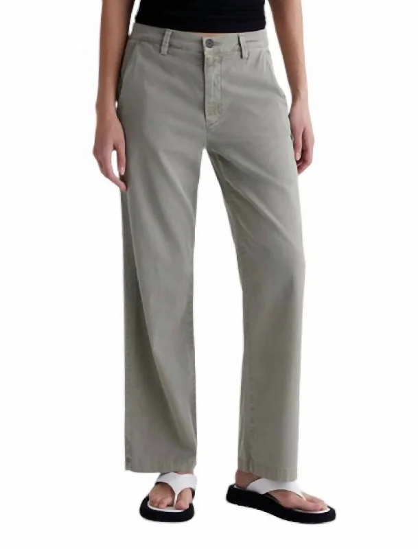 Women's Casual Apparel For Weekends Caden Straight Chino Pants In Sulfur Dried Parsley