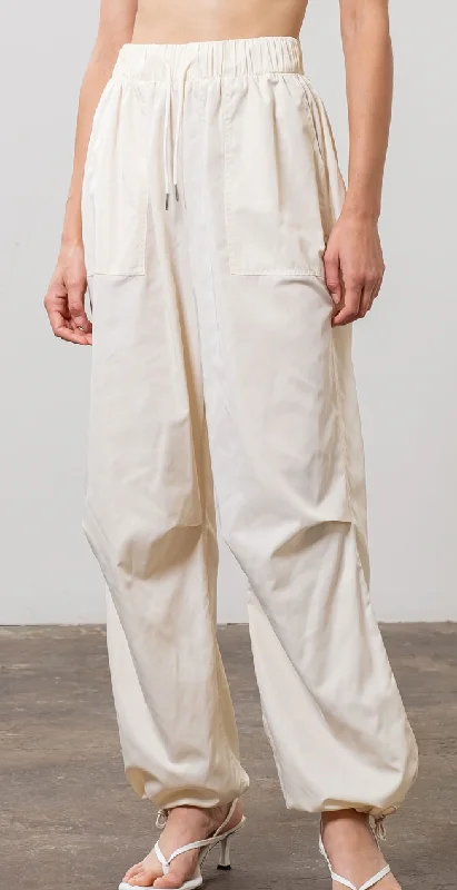 Cargo Drawstring Pants by Moon River