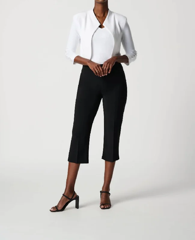 Affordable Luxury Women's Garments Classic Capri Pants In Black