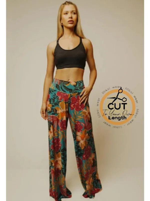 Fluity Luxe Palazzo Pants - AWAKEA