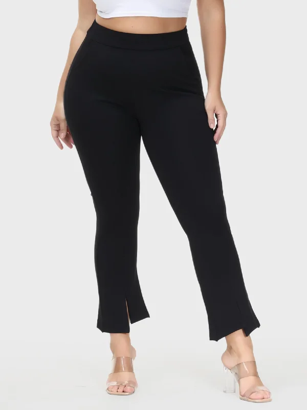 High-Waisted Skinny Stretch Pencil Pants with Pockets