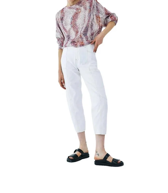 Luxury Women's Clothes Lara Croft Jeans In White