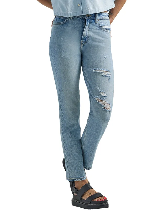 Women's Travel Garments LEE Stone Frost Carol Straight Jean