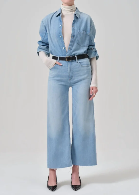 Affordable Fashion Clothing For Women Lyra Wide Leg Jeans In Marquee