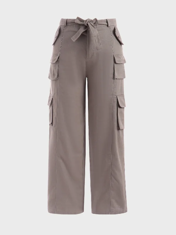 Midsize American-Retro Multifunctional Pockets Cargo Pants