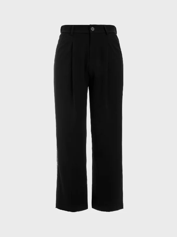 Midsize Classic Cut Drape Suit Pants