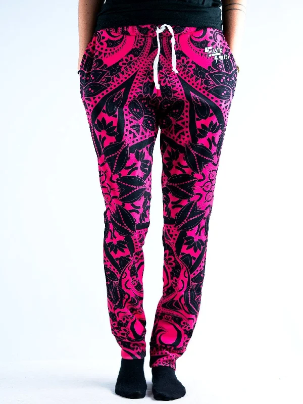 Pink Mandala Unisex Pajama Pants