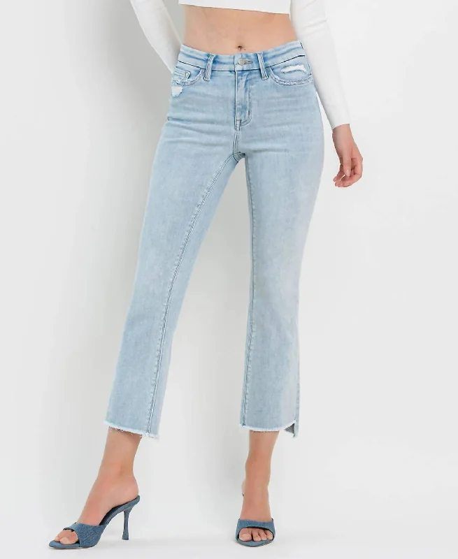 Women's Trendy Apparel She's My Type Flare Jeans In Light Wash