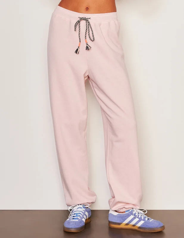 Women's Clothes And Apparel Sets Sundry Basic Sweatpant in Flush Pink