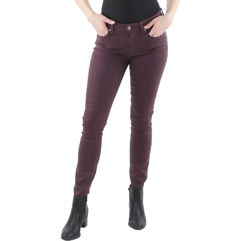 Women's Clothes And Garments Womens Coated Mid Rise Ankle Jeans