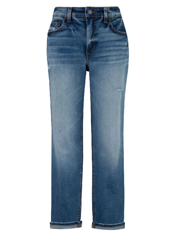 Women's Elegant Clothing Sets Women's Rachael High Rise Fab Ab Mom Jeans In Denim Blue